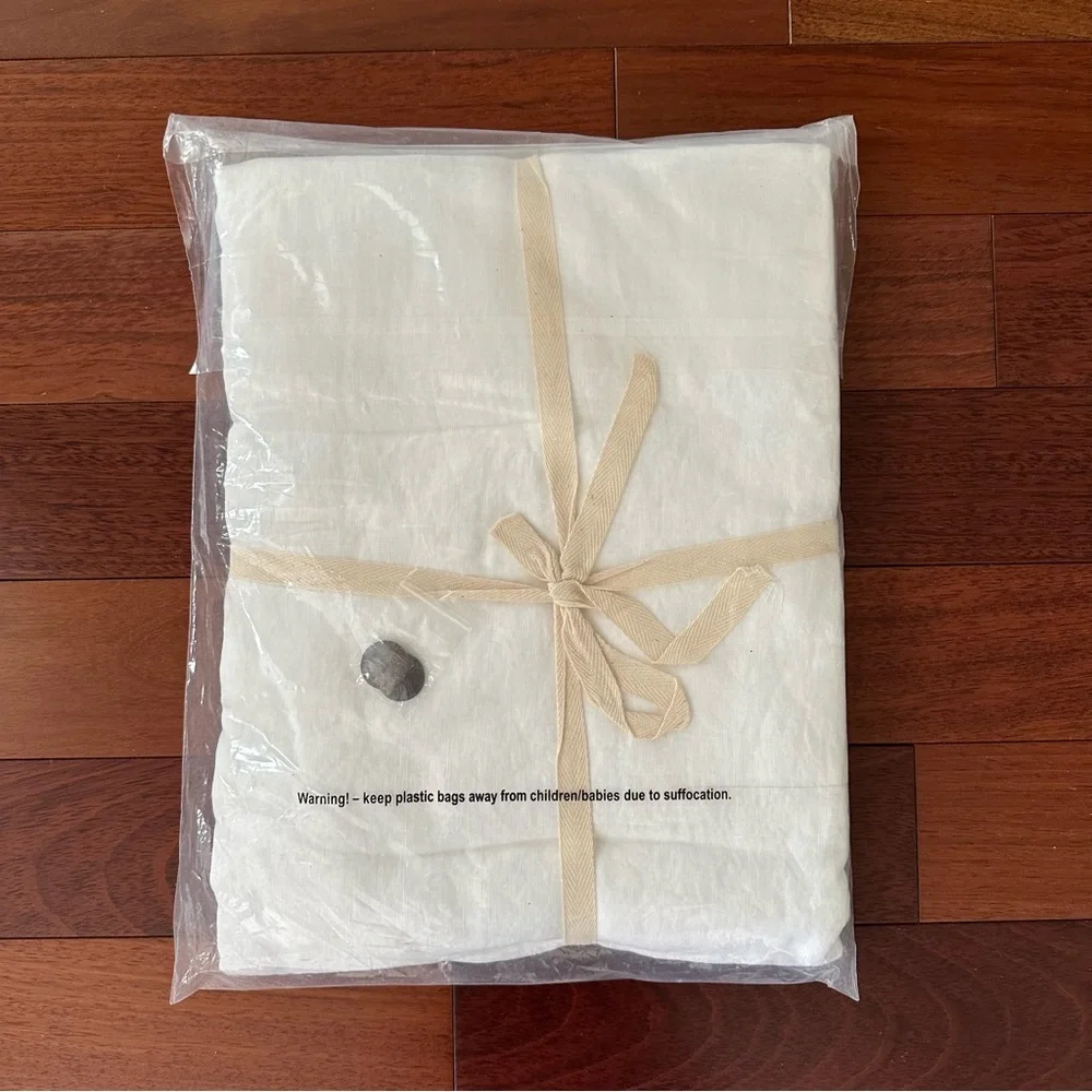 NWT Simple Opulence Twin Size 100% Linen Duvet Cover Set - Picture 10 of 16